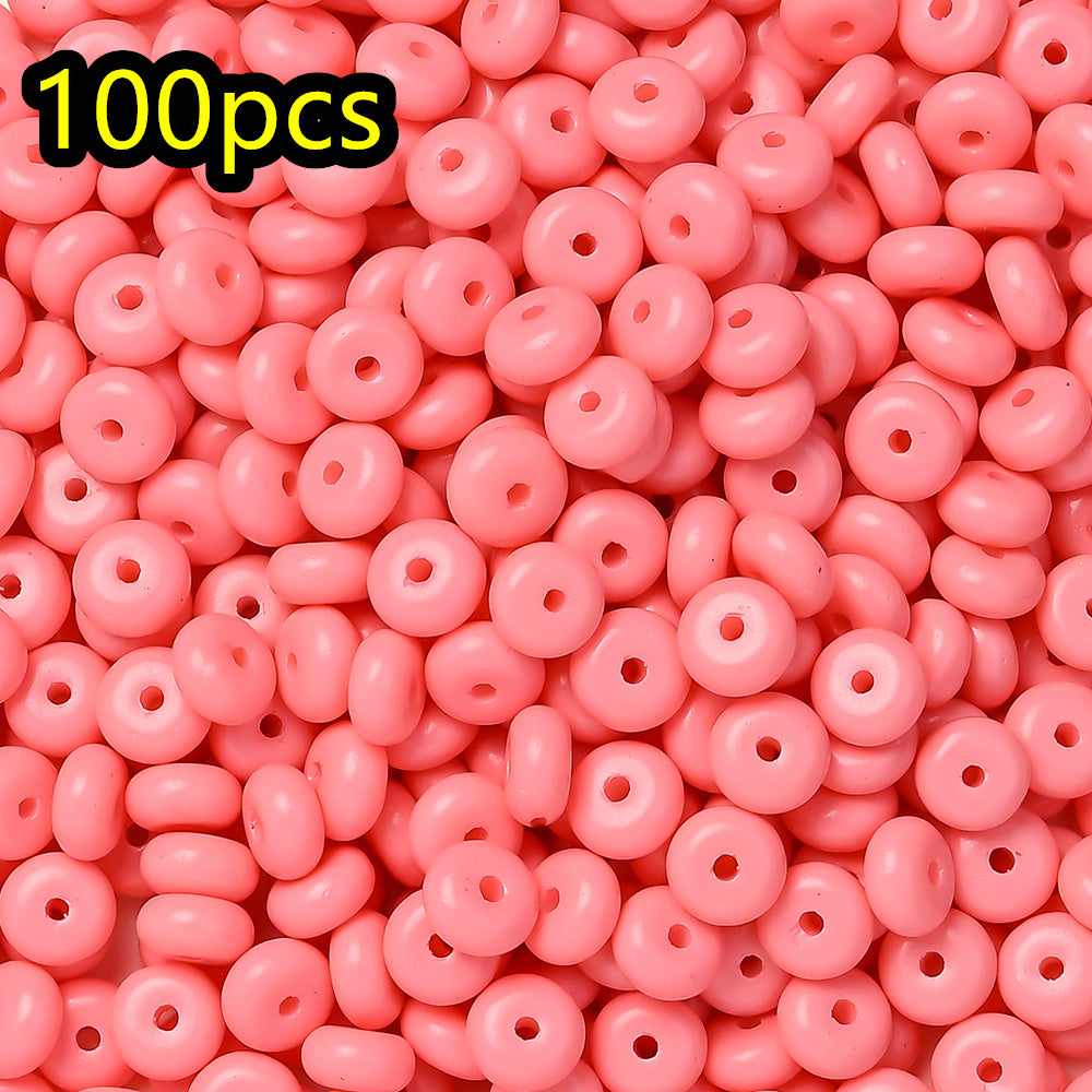 Macaron Glass Safety Buckle Beads