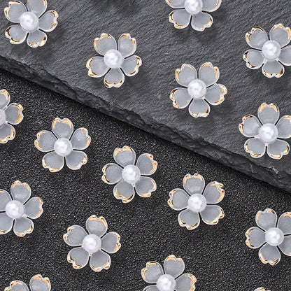 15mm Translucent Flower Acrylic Beads