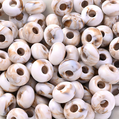 Colorful Bamboo Acrylic Cylinder Beads