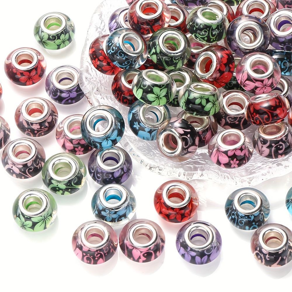 Gradient Watercolor Halo Acrylic Round Beads