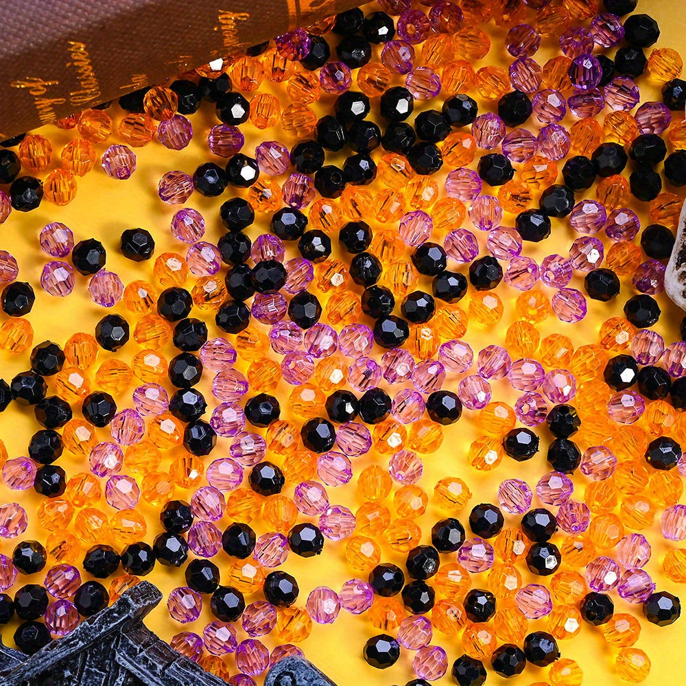Halloween Multifaceted Acrylic Beads