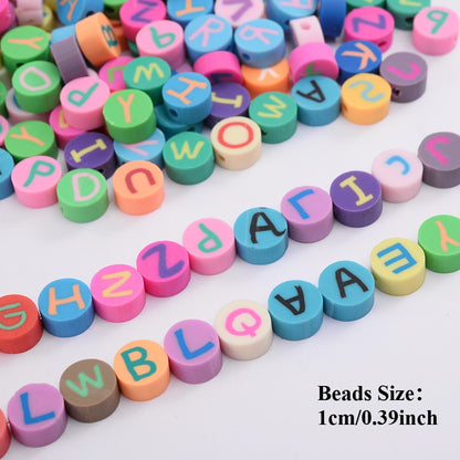 30/50pcs Colorful Clay Shape Beads