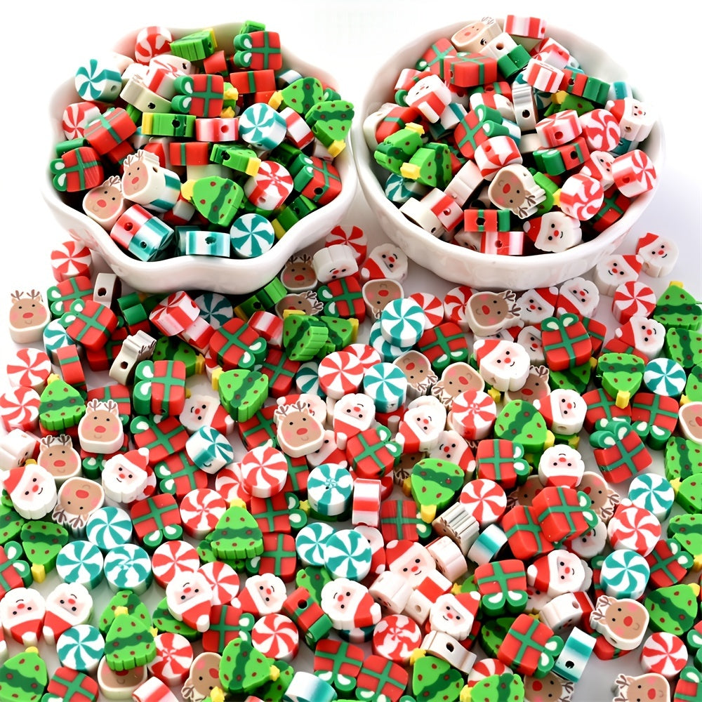 Christmas Clay Beads