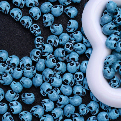 11x13mm Halloween Skull Acrylic Beads