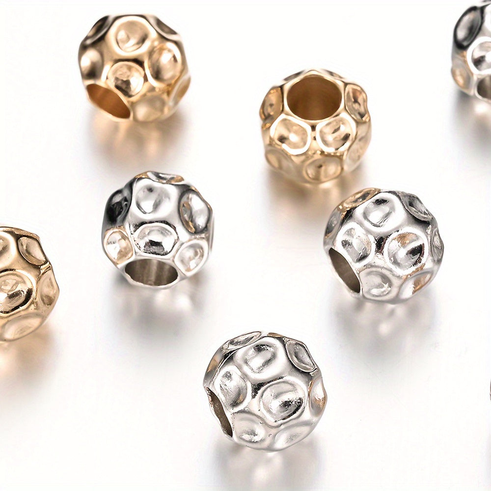 CCB Plastic Round Big Hole Beads