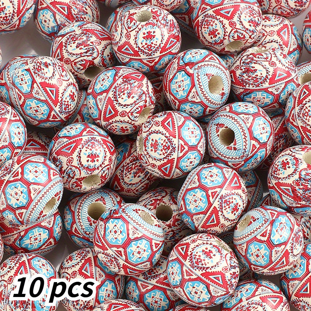 16mm Vintage Boho Wooden Spacer Beads
