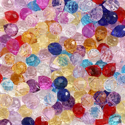 8x10mm Strawberry Water Drop Glass Beads