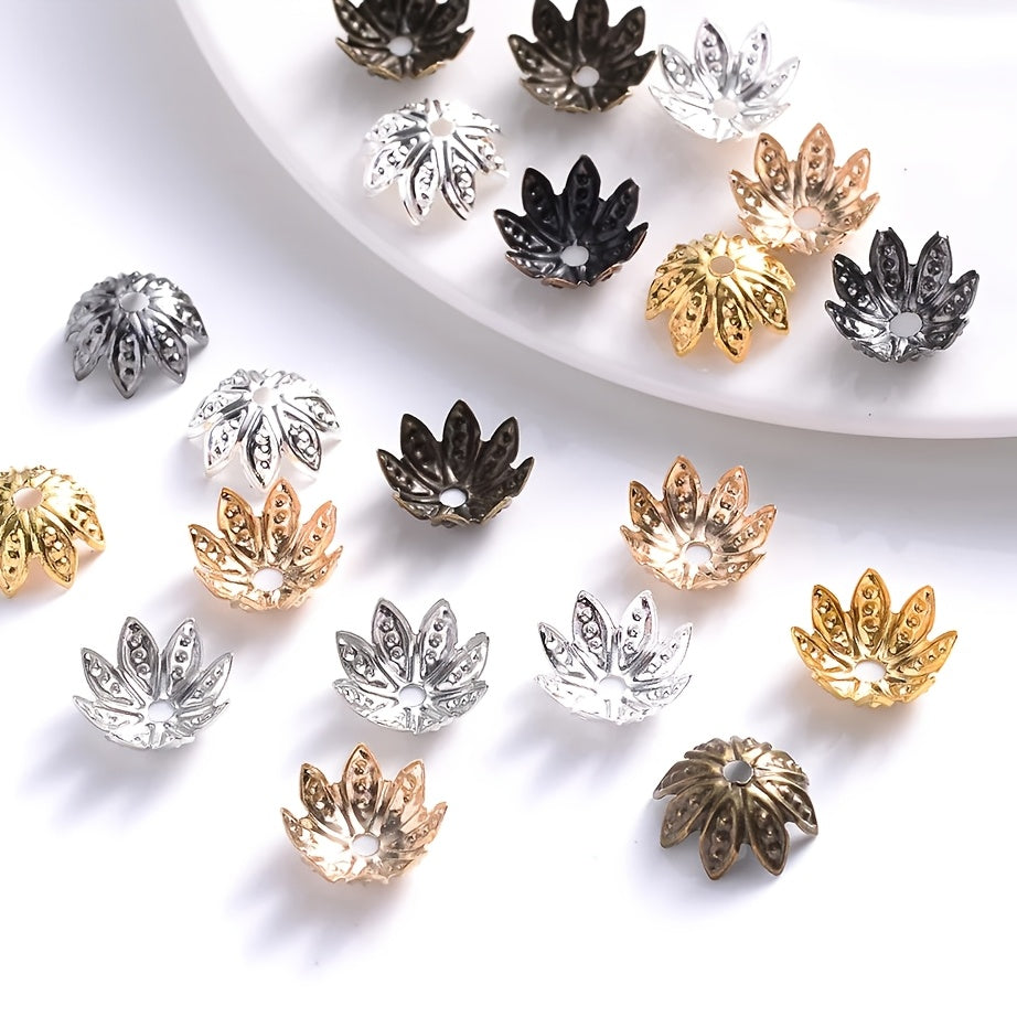 Hollow Flower End Bead Cap Torus Spacer Beads