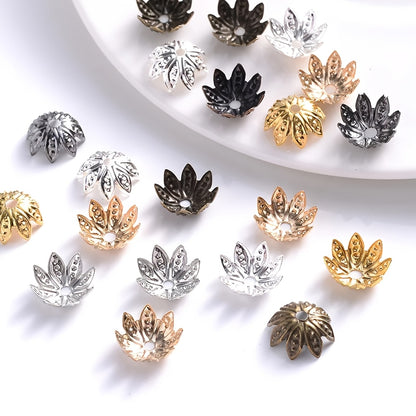 Hollow Flower End Bead Cap Torus Spacer Beads