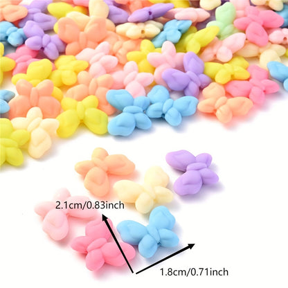 Colorful Five-Pointed Star Acrylic Spacer Beads
