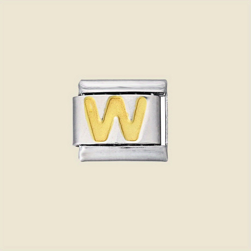 1pc 9x10mm A-Z Letter Link Module Bead