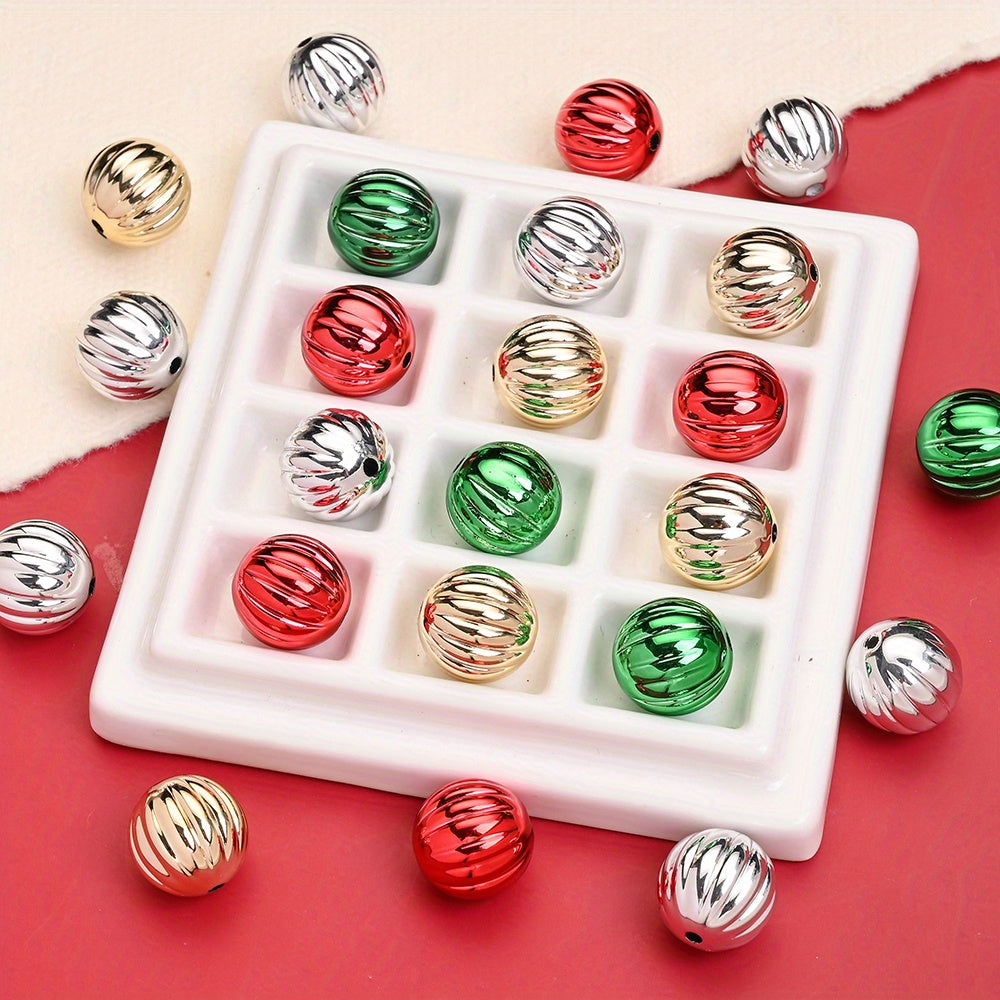 16mm Christmas Pumpkin Acrylic Beads