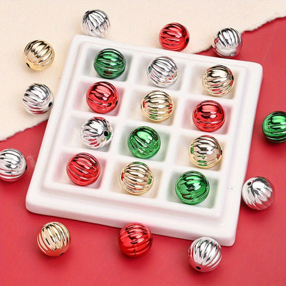16mm Christmas Pumpkin Acrylic Beads