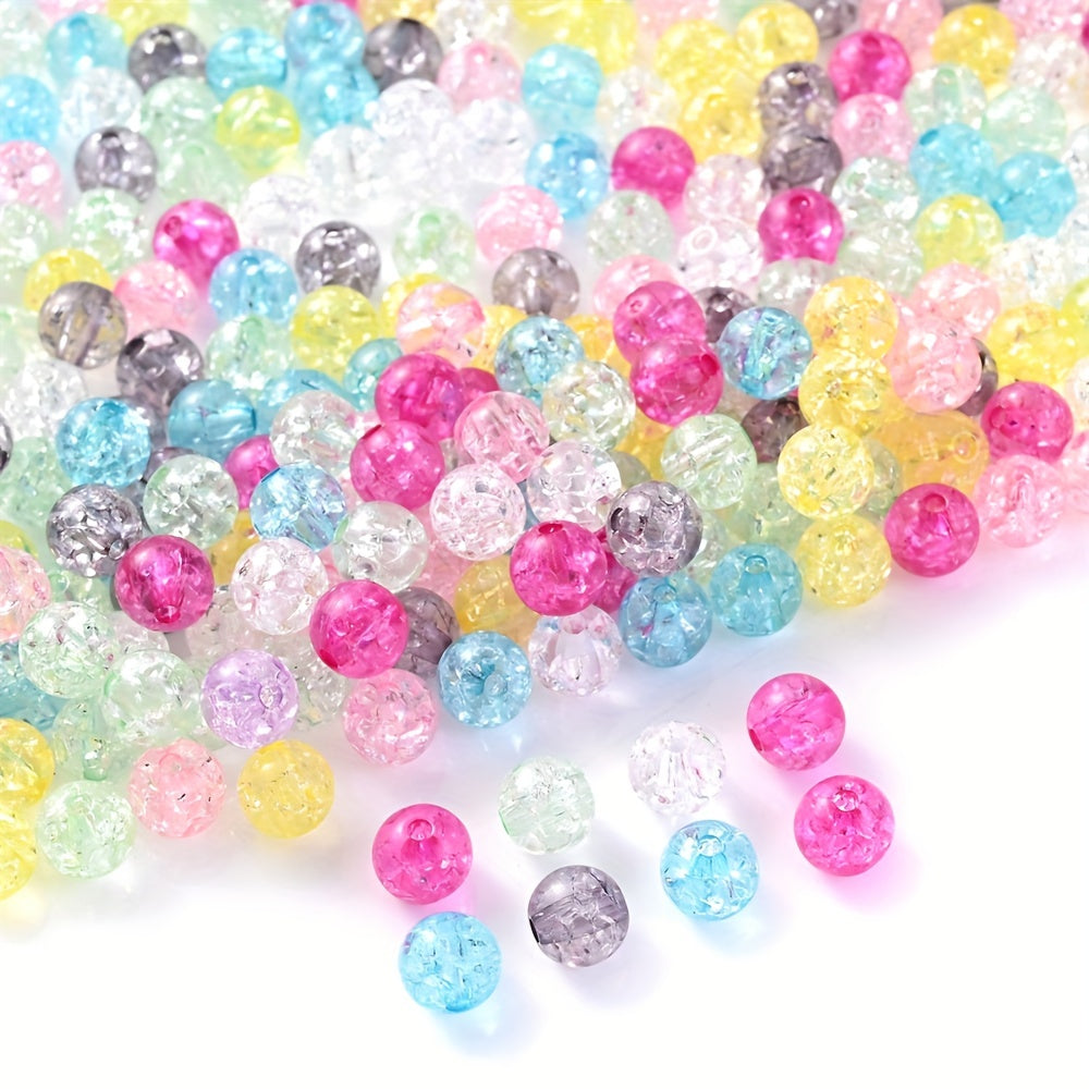 14mm Iridescent Assorted Color Acrylic Flower Beads