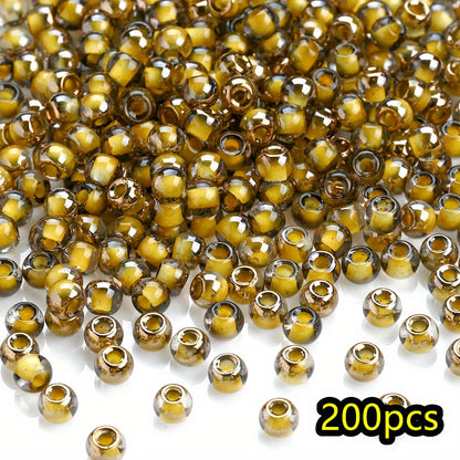 4mm Metallic Glass Seed Beads
