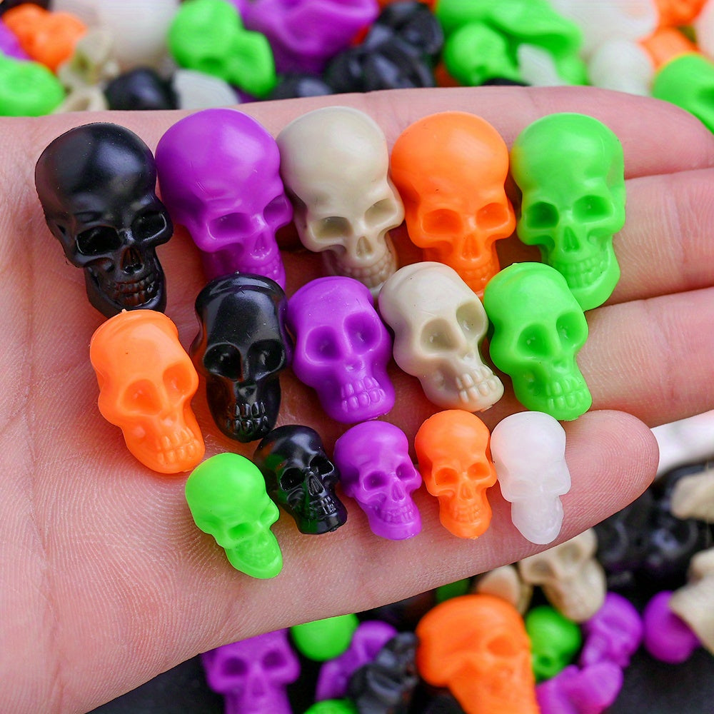 Halloween Plastic Skull Beads