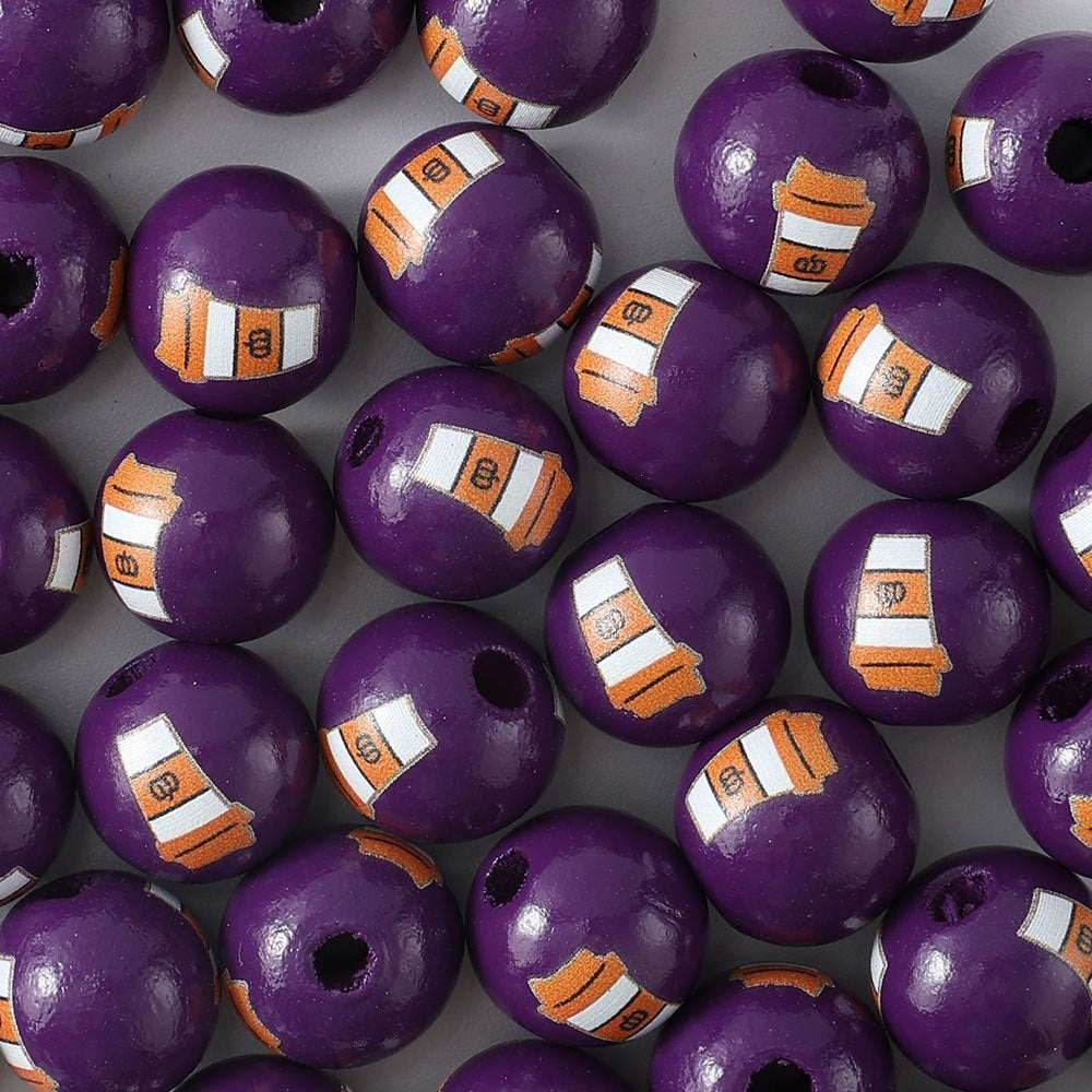 Halloween Wooden Round Beads
