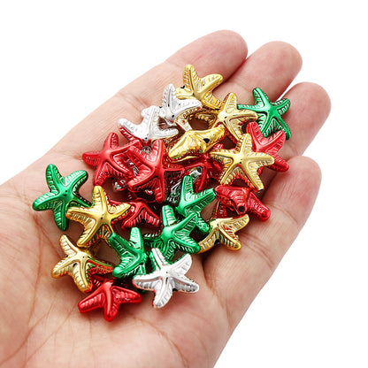 18x19mm Christmas Star Acrylic Beads