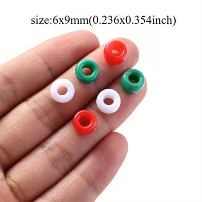 Christmas Color Mini Acrylic Spacer Beads