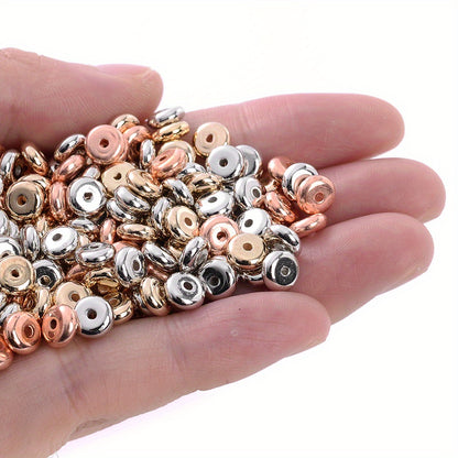 6mm Flat Round Plastic Spacer Beads