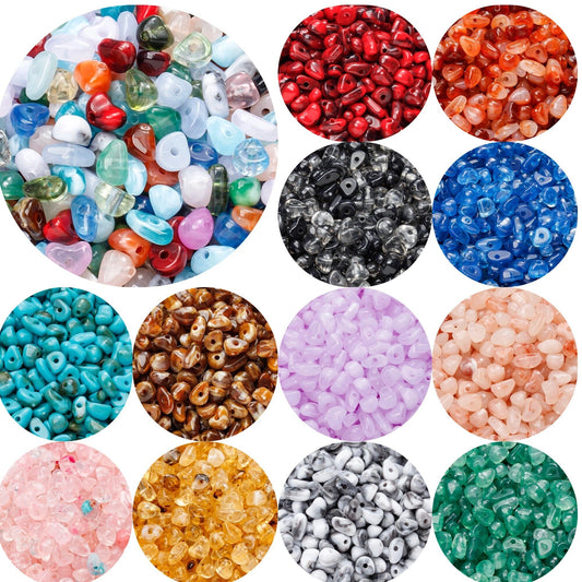 20g Irregular Color Acrylic Mini Hole Beads