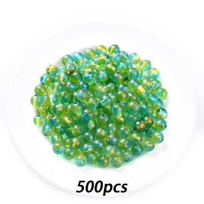 Blue Stone Round Spacer Beads