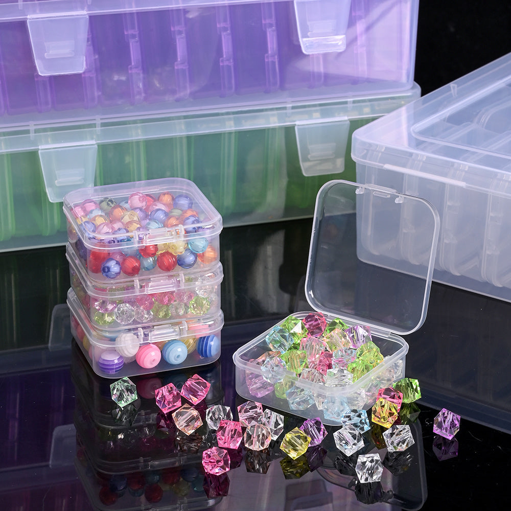Transparent Beads Storage Box Set