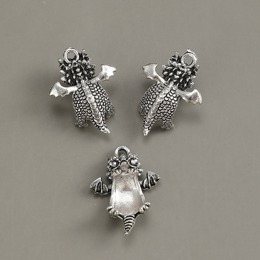 5pcs 18x25mm Flying Dragon Pendant Beads