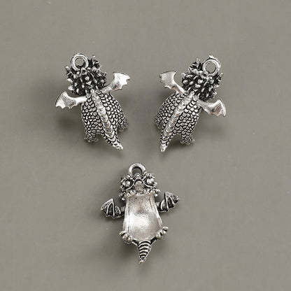 5pcs 18x25mm Flying Dragon Pendant Beads