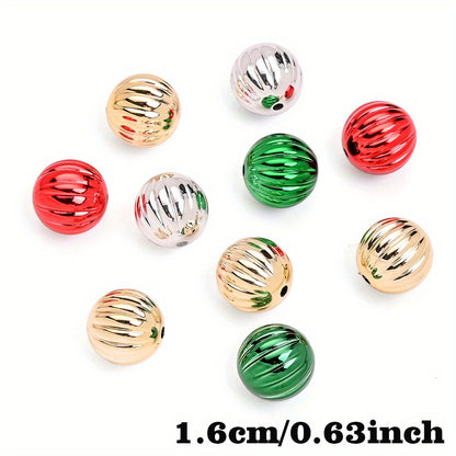 16mm Christmas Pumpkin Acrylic Beads