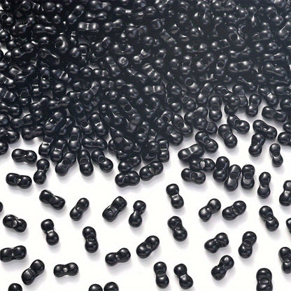 Mix Color Glitter Transparent Plastic Pony Beads
