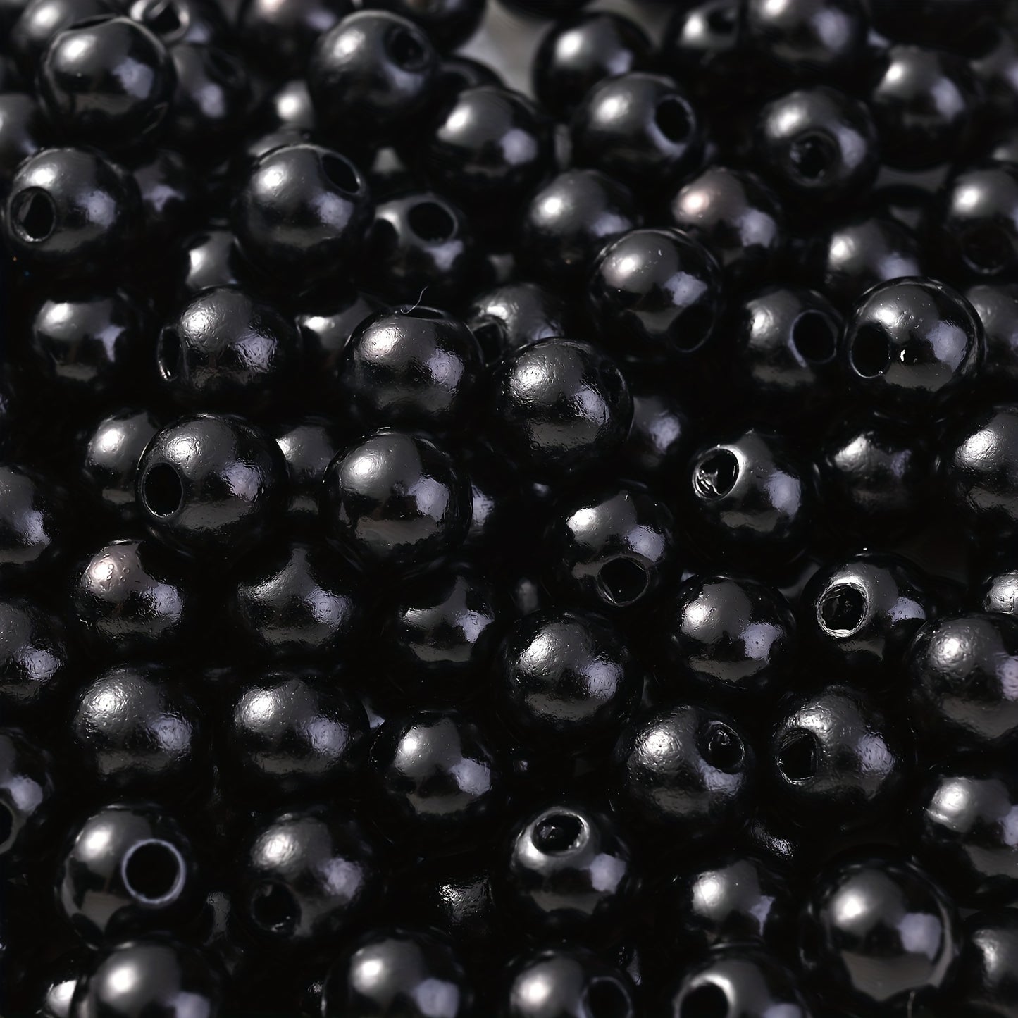 Multicolored Flat Geometric Acrylic Big Hole Beads
