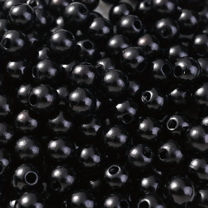 Multicolored Flat Geometric Acrylic Big Hole Beads