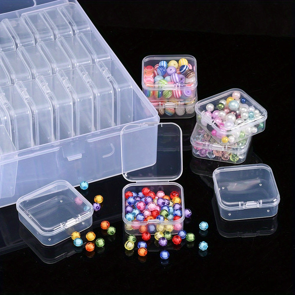 Transparent Beads Storage Box Set