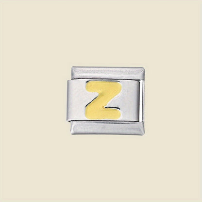 1pc 9x10mm A-Z Letter Link Module Bead