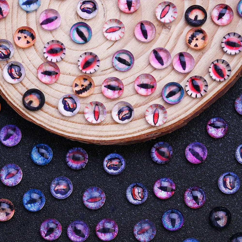 Halloween Evil Eye Glaze Beads