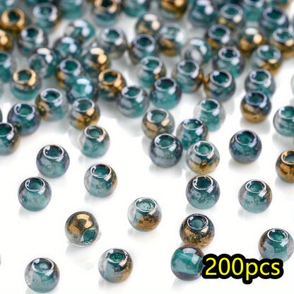 4mm Metallic Glass Seed Beads
