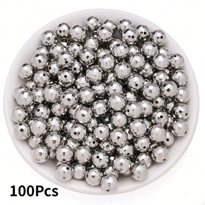 40/60/100/200pcs 6/8/10/12mm Vintage Disco Ball Beads