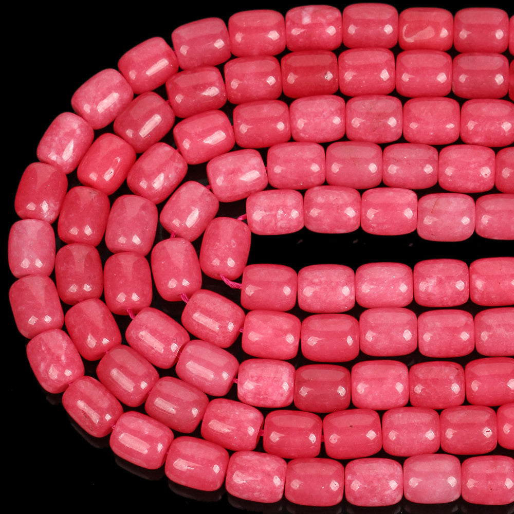 8 × 12mm Rhodonite Natural Stone Spacer Beads