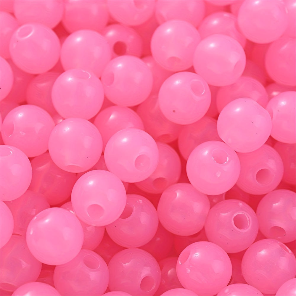 Colorful Mix Style Acrylic Gradient Round Spacer Beads