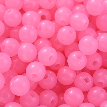 Colorful Mix Style Acrylic Gradient Round Spacer Beads