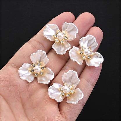 30g Mix Varieties Flower Leaf Colorful AB Acrylic Beads