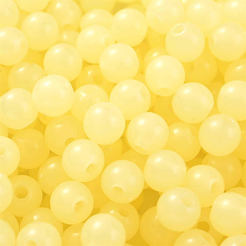 Colorful Mix Style Acrylic Gradient Round Spacer Beads