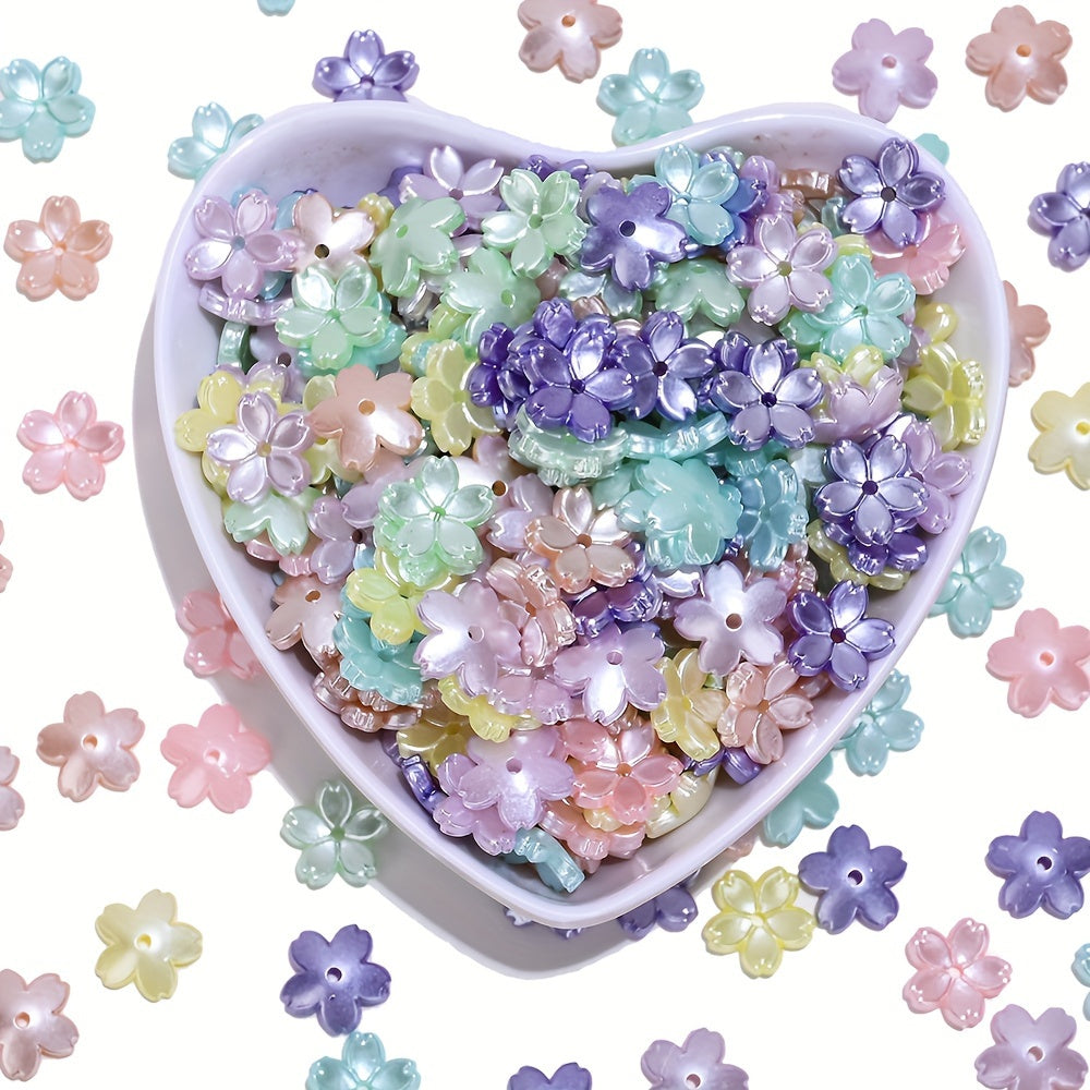 Pentagram Acrylic Round Spacer Beads
