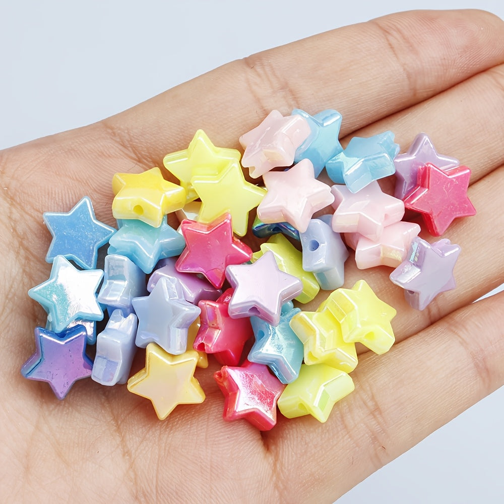 Assorted Double Color Arbutus Acrylic Imitation Pearl Beads