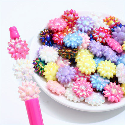 18x25mm AB Finish Acrylic Bow Beads
