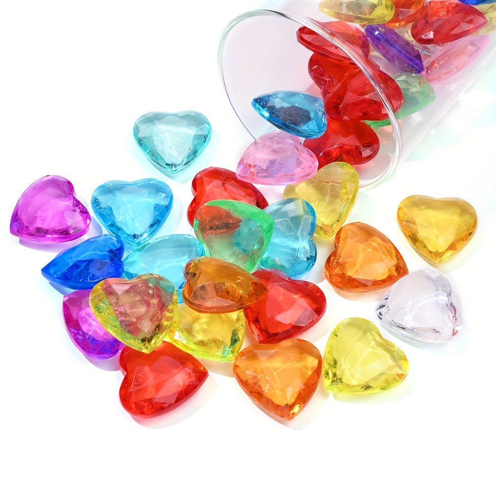 Colorful Five Petal Flower Acrylic Spacer Beads
