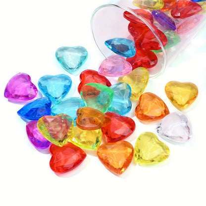 Colorful Five Petal Flower Acrylic Spacer Beads