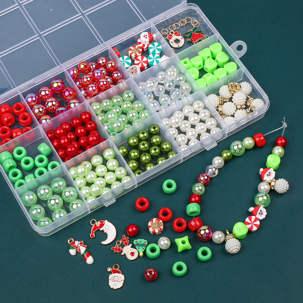 15-Grid Christmas DIY Jewelry Making Kit