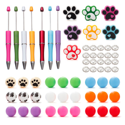 Mix Style Silicone Beads Set with Beading Pens